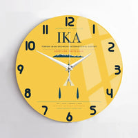 Thumbnail for Tehran Imam Khomeini International Airport (IKA) design on yellow no frame wall clock