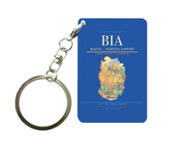 Thumbnail for Bastia – Poretta Airport (BIA) design on blue key chain