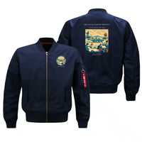 Thumbnail for VINTAGE G4459 - The Sound Barrier Morning - Bomber Jacket design on blue