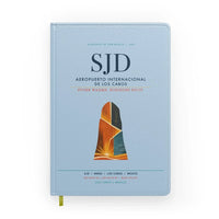 Thumbnail for Aeropuerto Internacional de Los Cabos (SJD) design on light blue notebook