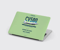 Thumbnail for Convair 580 design on light green MacBook case
