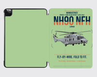 Thumbnail for NHIndustries NH90 NFH Caïman design on light green ipad tablet case