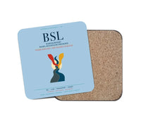 Thumbnail for EuroAirport Basel-Mulhouse-Freiburg (BSL) design on light blue 1 piece coaster