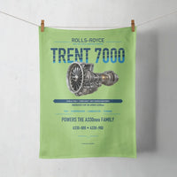 Thumbnail for TRENT 7000 design on light green towel