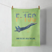 Thumbnail for F-15C Eagle design on light green towel