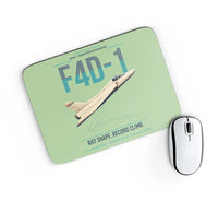 Thumbnail for F4D-1 Skyray design on light green rectangle mouse pad