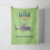 Thumbnail for Airbus H155 EC155 B1 design on light green towel
