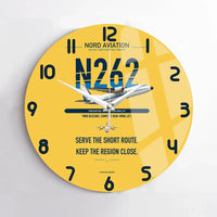 Thumbnail for Nord 262A design on yellow no frame wall clock