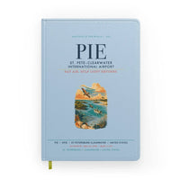 Thumbnail for St. Pete–Clearwater International Airport (PIE) design on light blue notebook