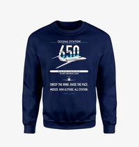 Thumbnail for Cessna Citation 650 - Citation III design on navy blue sweatshirt
