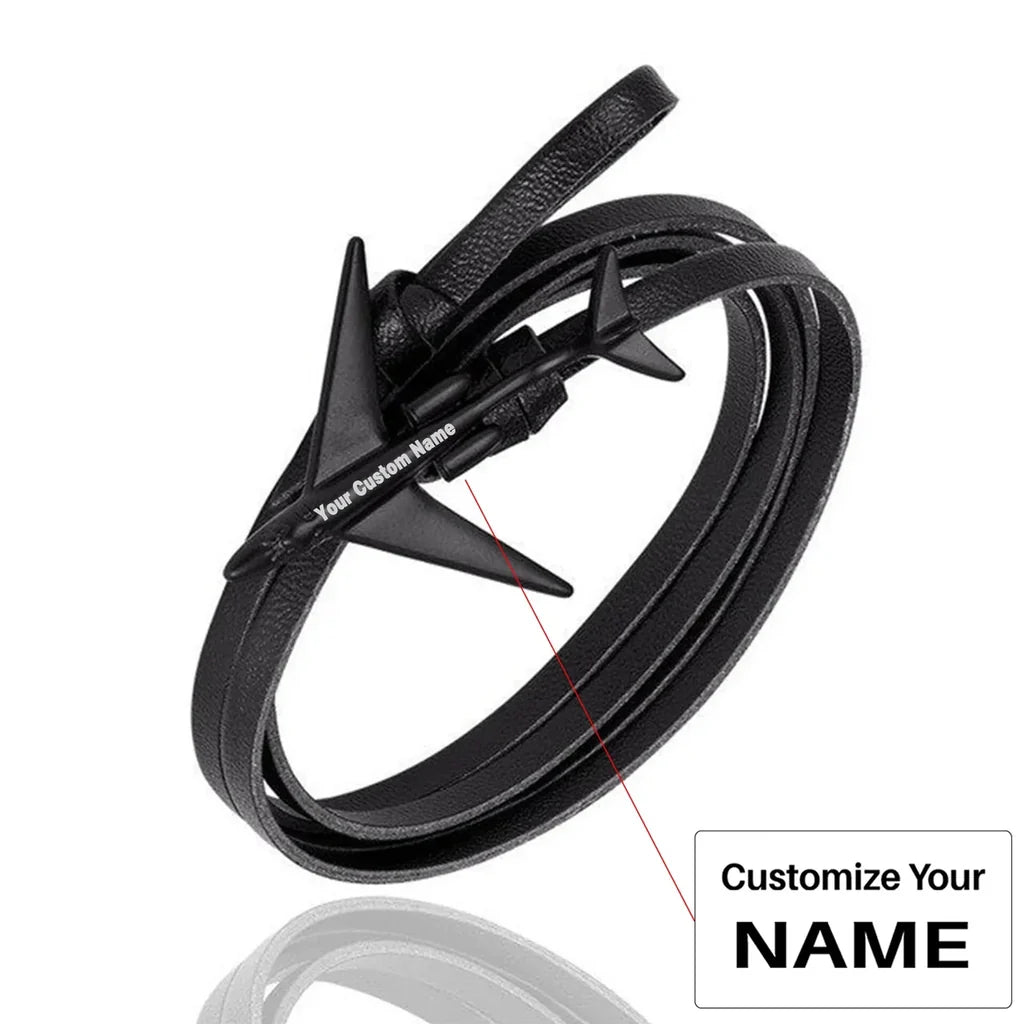 Customisable Leather Rope Bracelet - view 8