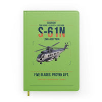 Thumbnail for Sikorsky S-61N design on light green notebook