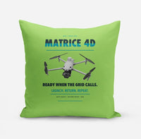 Thumbnail for DJI Matrice 4D design on light green pillow