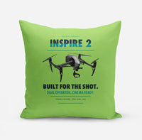 Thumbnail for DJI Inspire 2 design on light green pillow
