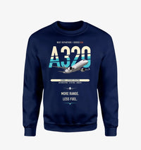 Thumbnail for Airbus A320neo design on navy blue sweatshirt