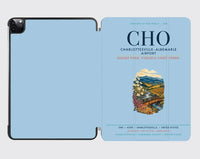Thumbnail for Charlottesville–Albemarle Airport (CHO) design on light blue ipad tablet case