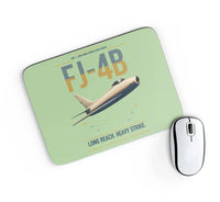 Thumbnail for FJ-4B Fury design on light green rectangle mouse pad