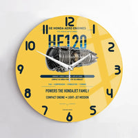 Thumbnail for HF120 design on yellow no frame wall clock
