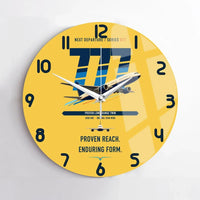 Thumbnail for Boeing 777-200ER design on yellow no frame wall clock