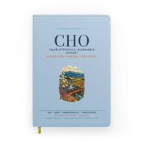 Thumbnail for Charlottesville–Albemarle Airport (CHO) design on light blue notebook