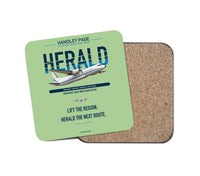 Thumbnail for Handley Page HPR.7 Dart Herald design on light green 1 piece coaster