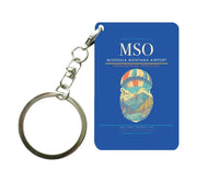 Thumbnail for Missoula Montana Airport (MSO) design on blue key chain