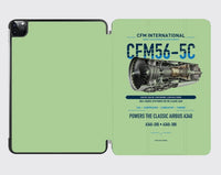 Thumbnail for CFM56-5C design on light green ipad tablet case