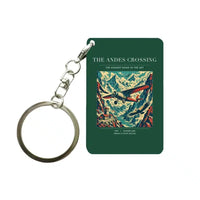 Thumbnail for VINTAGE G4021 - The Andes Crossing - Designed Key Chain design on darkgreen