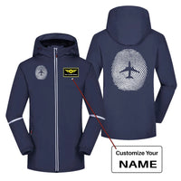 Thumbnail for Aviation Finger Print Rain Jacket - view 5