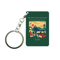 Thumbnail for VINTAGE G4180 - The First Light Preflight - Designed Key Chain design on darkgreen