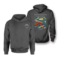 Thumbnail for VINTAGE G4166 - The Hangar Rafters - Double-Side Hoodie design on darkgray double side