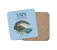 Thumbnail for Xiamen Gaoqi International Airport (XMN) design on light blue 1 piece coaster