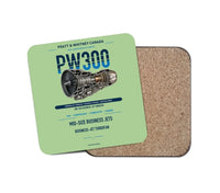 Thumbnail for PW300 design on light green 1 piece coaster