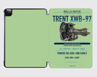 Thumbnail for TRENT XWB-97 design on light green ipad tablet case