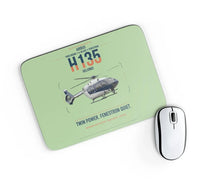 Thumbnail for Airbus H135 design on light green rectangle mouse pad
