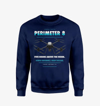 Thumbnail for Skyfront Perimeter 8 design on navy blue sweatshirt