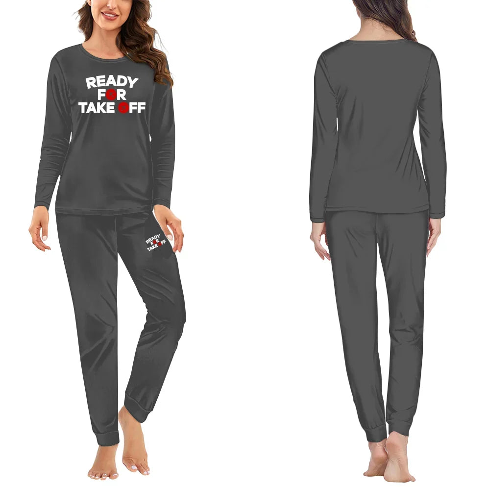 Ready For Takeoff women pajamas - Gray