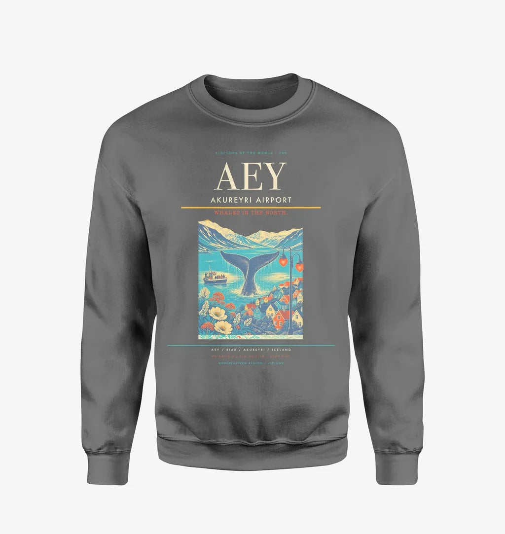 Akureyri Airport AEY Sweatshirt - Gray