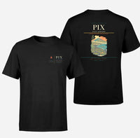 Thumbnail for Pico Airport (PIX) design printed on black double-side t-shirt