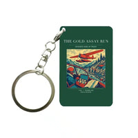 Thumbnail for VINTAGE G4415 - The Gold Assay Run - Designed Key Chain design on darkgreen