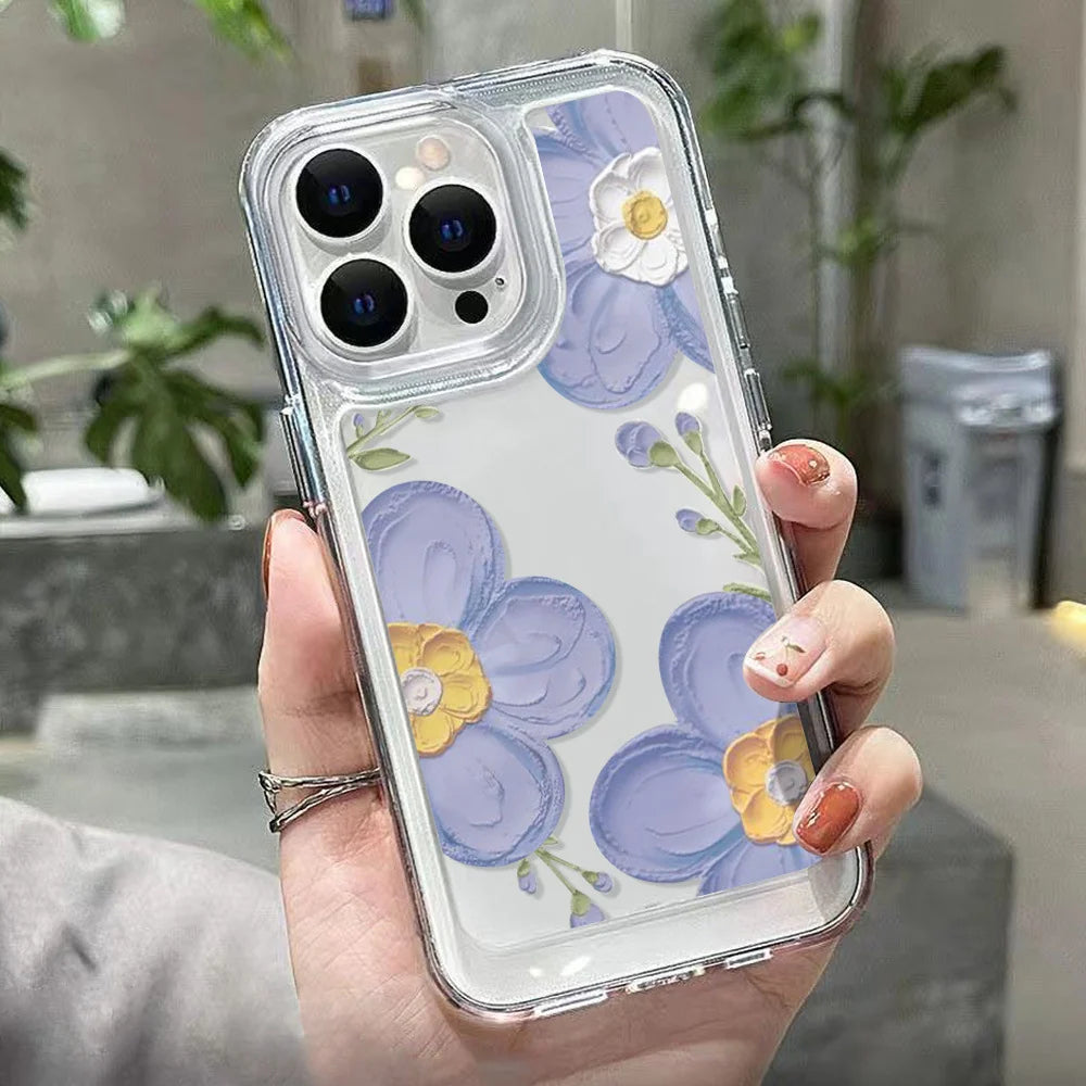 Simple Flowers Protective iPhone Case - view 4