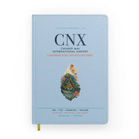 Thumbnail for Chiang Mai International Airport (CNX) design on light blue notebook