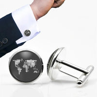 Thumbnail for World Map Cuff Links - view 4
