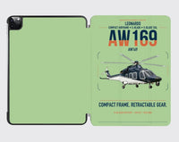Thumbnail for Leonardo AW169 design on light green ipad tablet case