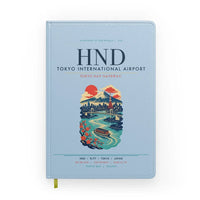 Thumbnail for Tokyo Haneda Airport (HND) design on light blue notebook