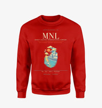 Thumbnail for Manila Ninoy Aquino International Airport MNL Sweatshirt - Red
