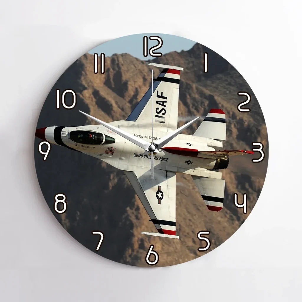 Amazing Show by Fighter Jet Wall Clock - view 2