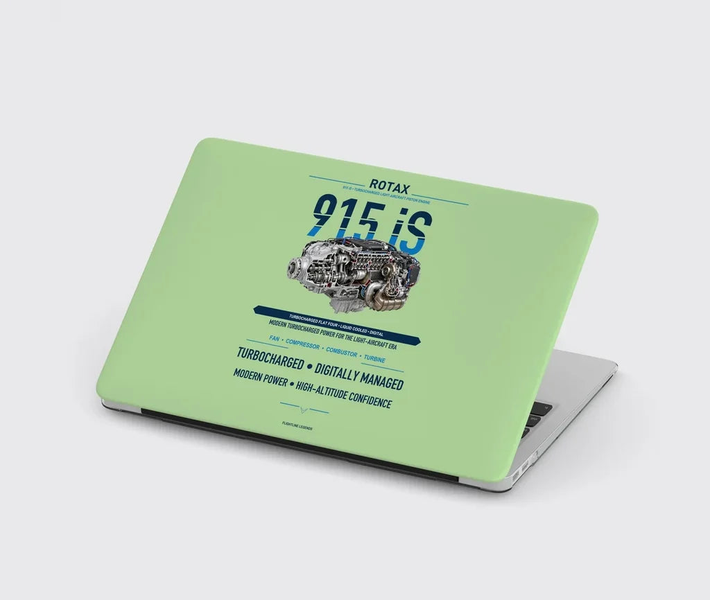 915 iS design on light green MacBook case