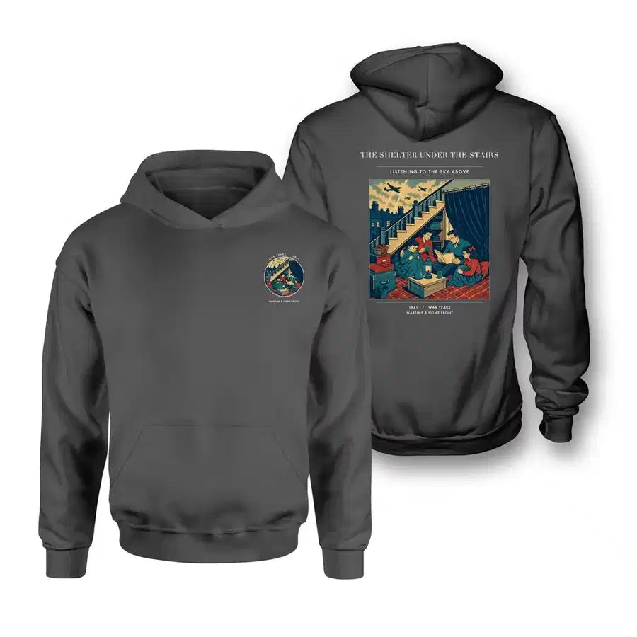 VINTAGE G4533 - The Shelter Under The Stairs - Double-Side Hoodie design on darkgray double side