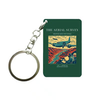 Thumbnail for VINTAGE G4031 - The Aerial Survey - Designed Key Chain design on darkgreen
